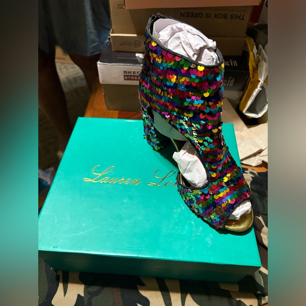 Sequence, colorful heels